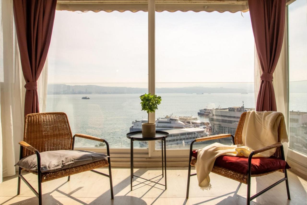 Exceptional Flat With Gorgeous Sea View In Izmir Apartment Ngoại thất bức ảnh