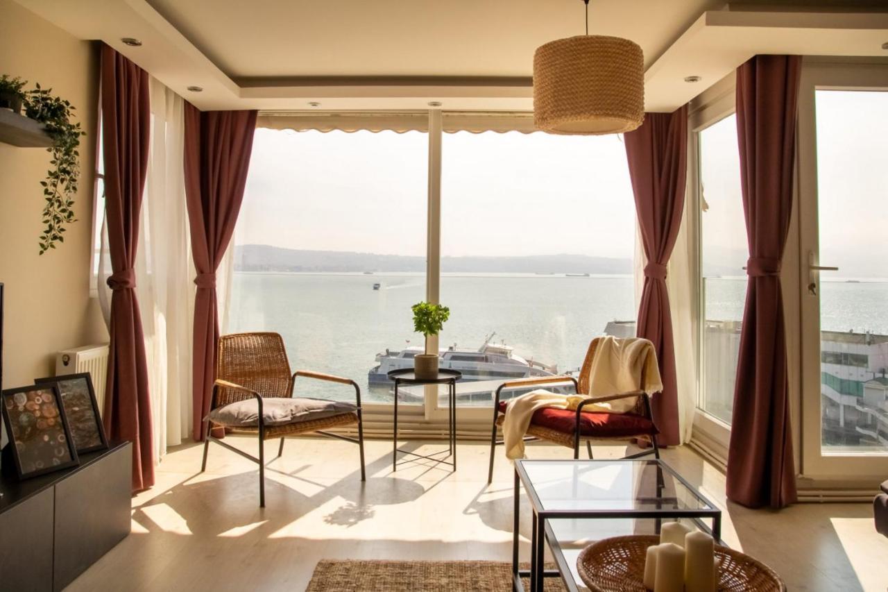 Exceptional Flat With Gorgeous Sea View In Izmir Apartment Ngoại thất bức ảnh